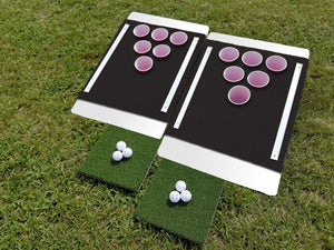Beer Pong Golf: The Original Custom Tailgate Set - White / Black