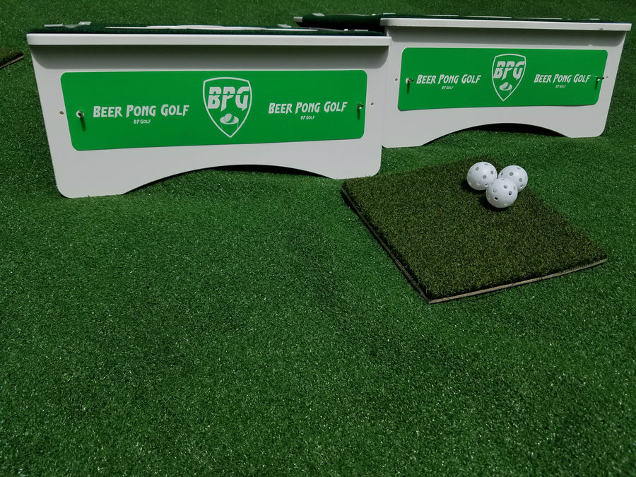 Beer Pong Golf: The Original Custom Tailgate Set - White / Green