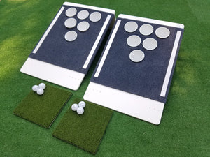 Beer Pong Golf: The Original Custom Tailgate Set - White / Blue